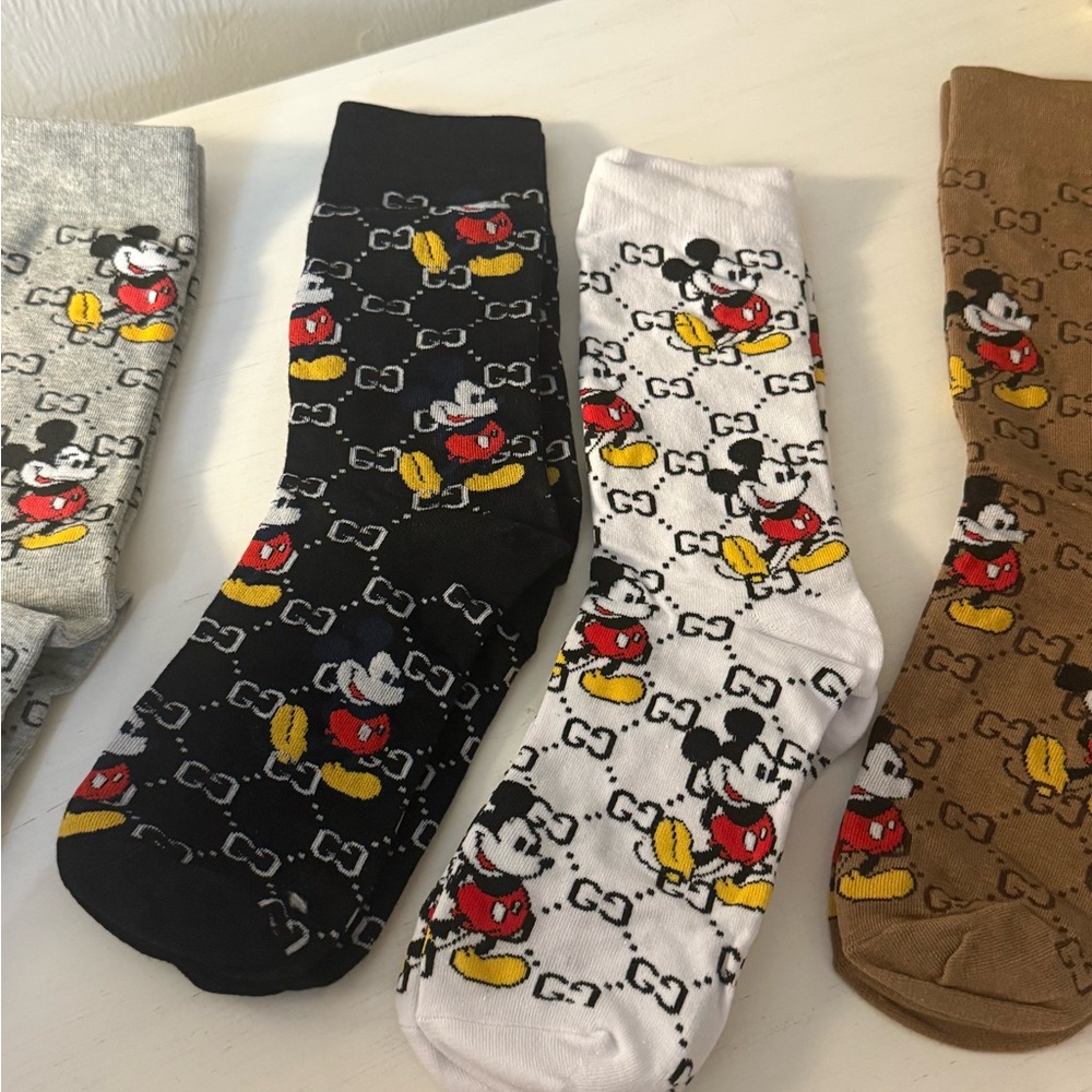 Mickey Mouse  G G  Patterned Socks -